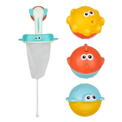 Bath toys with strainer