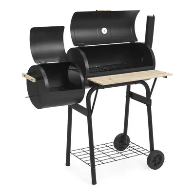 2in1 faszenes BBQ grill és smoker