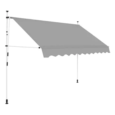 Feltekerhető napellenző, szürke, 350x120 cm