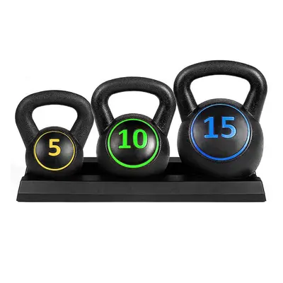 3 db-os kettlebell szett - 2.3/4.5/6.7 kg (5/10/15 lbs)