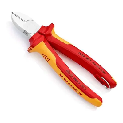 Oldalvágók meghosszabbított vágóéllel Knipex 70 06 180 T - krómozott, többkomponensű VDE hüvelye