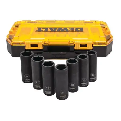 DeWALT DWMT74737-0 7 darabos kiterjesztett ütvecsavaros dugókulcs-készlet 1/2"