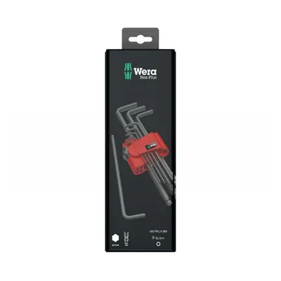 Wera 073596 Csillagvilláskulcsok inbus 950/9 Hex-Plus 6 SB. 9 darabos készlet BlackLaser