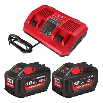 Milwaukee M18 HNRGO3-122, 2x M18 HB12 akkumulátor + M18 DFC töltő, 4932492935