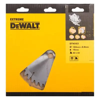 Fűrészlap 184x16mm 40z ATB 10° DeWALT DT4063