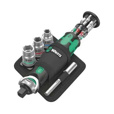 Wera 004283 Compact Ratchet 8009 Zyklop Pocket Imperial Set 2 bitekkel és foglalatokkal (Inch Se