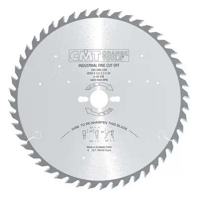 CMT ipari fűrészlap hosszanti és keresztirányú vágáshoz - D315x3.2 d30 Z54 HW