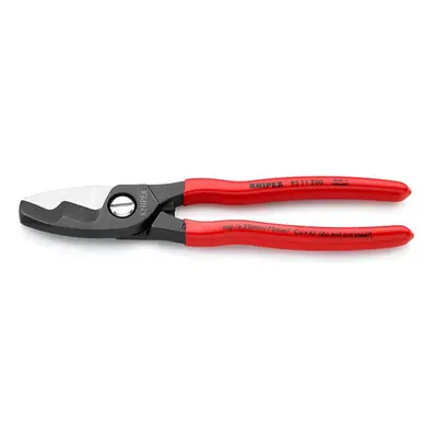 Kábelolló 200 mm KNIPEX 95 11 200 - polírozott fej, műanyag hüvelyek