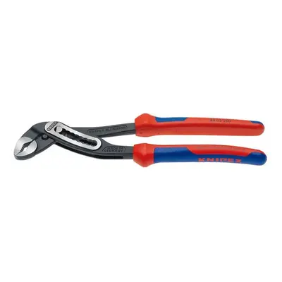 Alligátor 180 mm-es vízvezeték-szerelő fogó. KNIPEX 88 02 180 - csiszolt fej, többkomponensű hüv