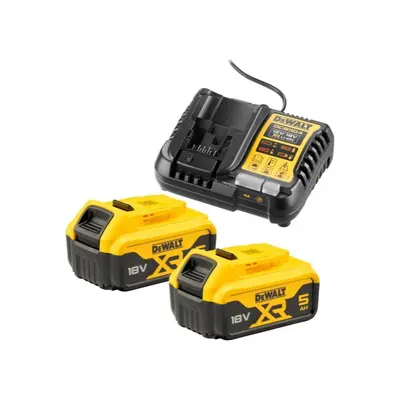 Dewalt töltő + 2x akkumulátor 18v 5,0AH XR Li-Ion 18v