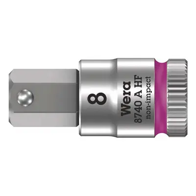 Wera 003339 Zyklop 1/4" 6 élű, 8 mm-es bitbetét 8740 A HF típusú dugókulcs 8740 A HF tartási fun