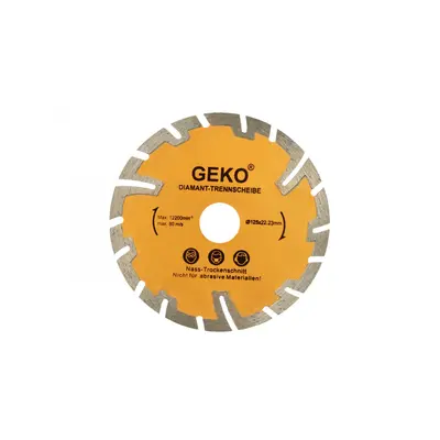 GEKO szegmens gyémánt vágótárcsa, 125x8x22,2mm