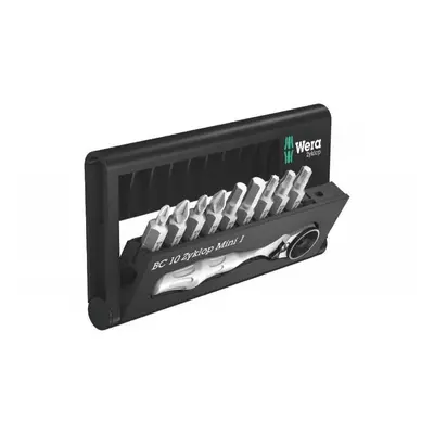 Wera 073645 Zyklop Bit és racsni 1/4" Bit-Check 10 Zyklop Mini 1 (10 darabos készlet)