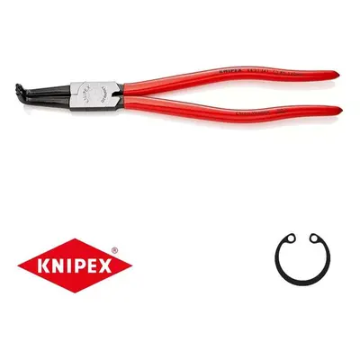 300 mm-es körkörös fogó, belső íves. Knipex 44 21 J41 - DIN 5256 D. Polírozott, műanyag bevonatú