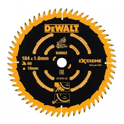 Fűrészlap 184x16mm 60z ABT 7° DeWALT DT1670 DeWALT DT1670