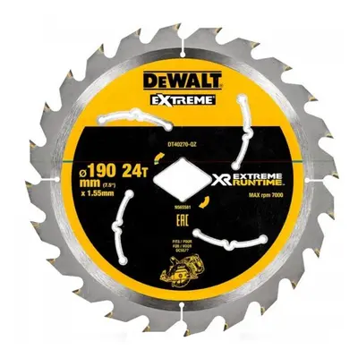 Fűrészlap 190mm, 24 fogú, DeWALT DT40270 akkumulátoros fűrészekhez