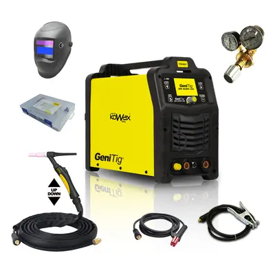 KOWAX GeniTig® 220AC/DC LCD + zseblámpa + kábelek + motorháztető