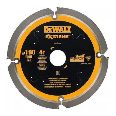 Fűrészlap cement farostlemezhez és laminált lemezhez 190x30mm 4z DeWALT DT1472