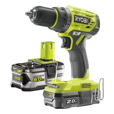 Ryobi R18DD7-252S akkumulátoros 18 V-os csavarozó/fúró 1x 2Ah 1x 5Ah akkumulátor töltő EGY