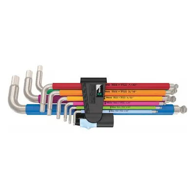 Wera 022860 Húzócsavaros kulcsok inbus 3950/9 Hex-Plus Multicolour Imperial Stainless 1, inch, r