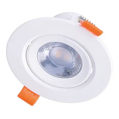 Solight LED spotlámpa, 5W, 400lm, 4000K, kerek, fehér