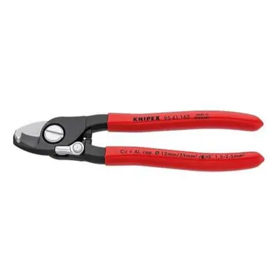 Kábelolló 165 mm KNIPEX 95 41 165 - edzett fogó, műanyag hüvelyes lecsupaszítóval