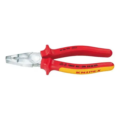 Kombinációs fogó 160 mm - VDE 1000V. KNIPEX 01 06 160 - krómozott, többkomponensű hüvelyek