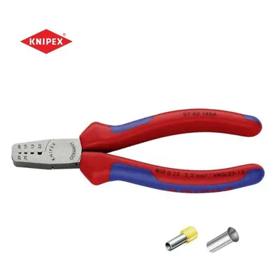 Sajtolófogó 145 mm Knipex 97 62 145 A - polírozott fej, többkomponensű hüvelyekkel