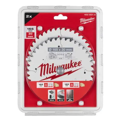 Milwaukee CSB Twin Pack 165 x 20 x 40T/40T fűrészlapok (2 db)