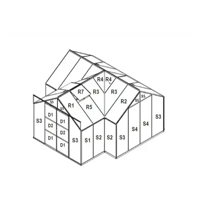 Csere üvegezés üvegházhoz VITAVIA SIRIUS PC 4 mm LG3048