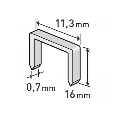 Clips, 16mm - 1000db