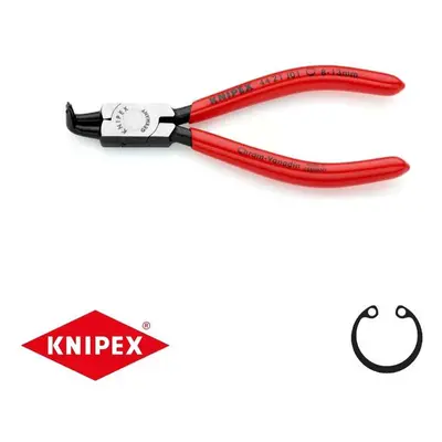 Körkörös fogó 130 mm, belső íves. Knipex 44 21 J01 - DIN 5256 D. Polírozott, műanyag bevonatú.