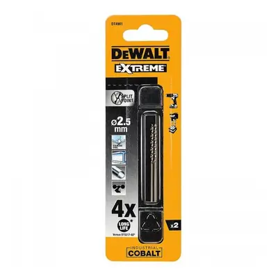 HSS-E COBALT fém fúrószár 2,5x57mm (2db) DeWALT DT4901