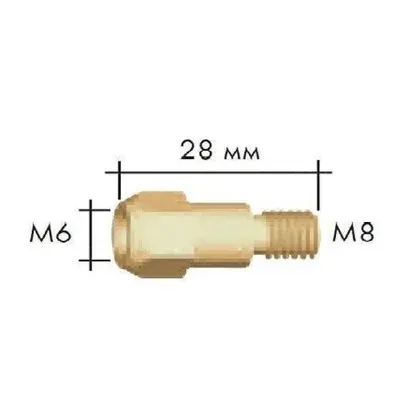 Közbülső darab MB36,KTR36 M6/M8 28mm