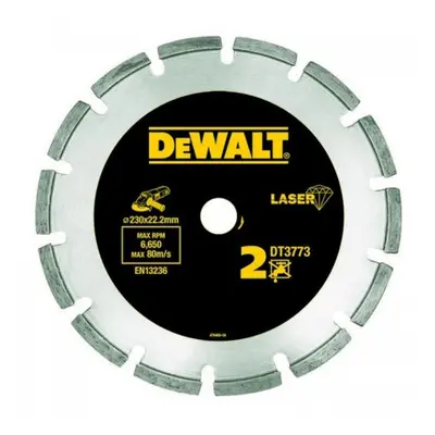 Dia penge Laser 2 csiszolóanyagokhoz és betonhoz 230x22,2mm DeWALT DT3773