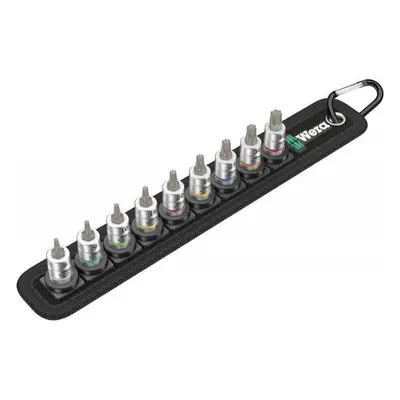 Wera 003882 Torx Zyklop 1/4" Belt A 3 TORX® HF dugókulcs tartási funkcióval (9 darabos készlet)