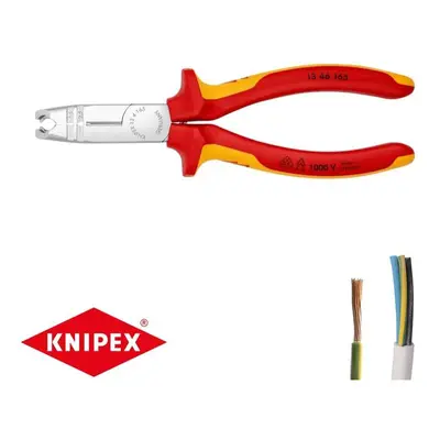 VDE KNIPEX 13 46 165, 165 mm - fogó, krómozott, többkomponensű hüvelyekkel