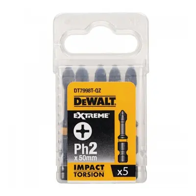 Ph2x50mm 5db DeWALT DT7998T torziós bit készlet Ph2x50mm DeWALT DT7998T