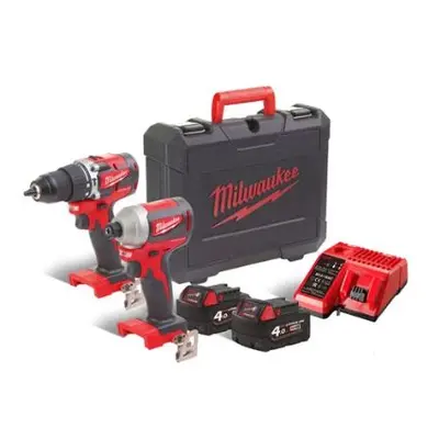 Milwaukee szénmentes akkumulátoros szerszámkészlet M18 CBLPP2A-402C