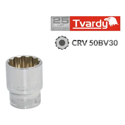 Tizenkét négyzet alakú dugaszolóaljzat 1/2" 19 mm TVARDY (10/100)