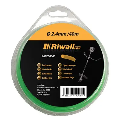 Riwall PRO vágószál átmérője 2,4mm, hossza 40m, négyzet alakú szelvény