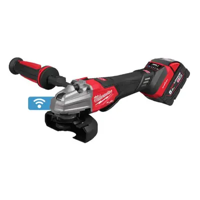 Akkus szögcsiszoló 125 mm Milwaukee M18 FSAGSVO125X-502X billenőkapcsolóval, 2x Aku (18 V, 5.0 A