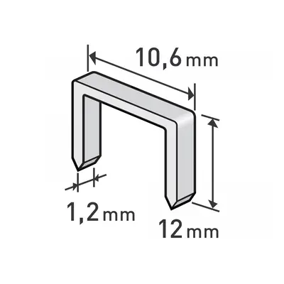 Clips, 12mm - 1000db