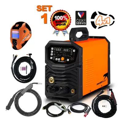 PANTERMAX PanterWeld®4v1 200 MULTIFUNKCIÓS MIG/TIG/MMA/PLAZMA inverteres hegesztő + tető + lámpá