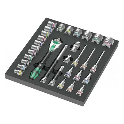 Wera 150112 Zyklop racsnis készlet 1/2" 8000 C típus 9722 habbetétben 1. szett (31 darabos készl