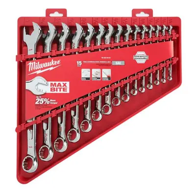 1/4 ÷ 3/4" MAX BITE™ Milwaukee 4932464996 hüvelykkulcsok. 15 darabos készlet kötegelőben