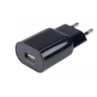 USB töltő, 2,4A, 12W, 100-240V