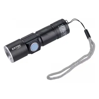 Zseblámpa 150lm, zoom, USB töltés, XPE 3W LED