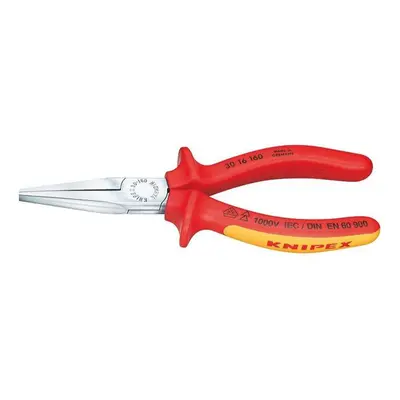 Langbeck típusú lapos fogó (meghosszabbított pofákkal) 160 mm - 1000V. KNIPEX 30 16 160 - krómoz