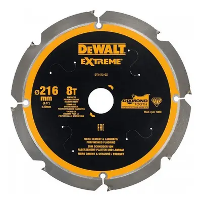 Fűrészlap cement farostlemezhez és laminált lemezhez 216x30mm 8z DeWALT DT1473